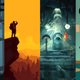 From left to right: Kentucky Route Zero, Firewatch, Child of Light, and Night in the Woods.